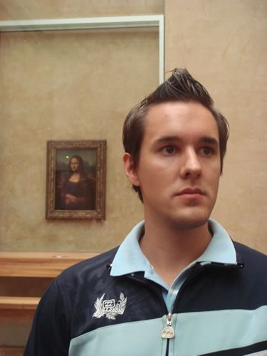 Stefan mit Mona Lisa